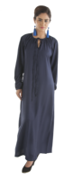Abaya élégante et écologique pour femmes, belle, simple et modeste, à manches ragline, vêtements traditionnels musulmans, à nouer avec cordon de serrage, pour femmes
