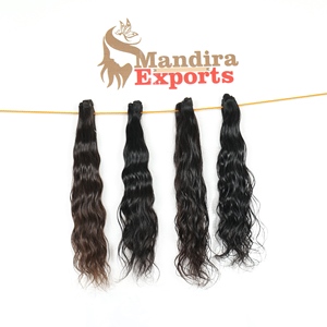 Extensions de cheveux naturels indiens vierges de qualité supérieure pour femme, cuticules alignées, cheveux de temple, ondulés naturels, non traités chimiquement, 100% cheveux humains - Product Image 6