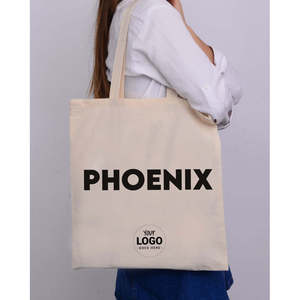 Bolso Tote Phoenix con Bordado y Decoración de Letras, Asas de Tela, Tamaño 15W X 16H, Cierre Abierto para Todas las Estaciones - Product Image 4