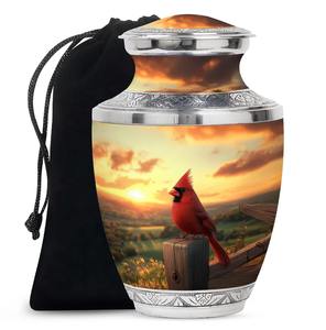 <b>Cardinal</b> Urn 10Inch for Human Ashes Large Urns for Ash Cremation & Decorative 10 inch - Product Image 2