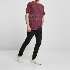T-shirts de lavage à l'acide sur mesure OEM pour hommes 100% coton léger en gros à vendre - Product Image 5