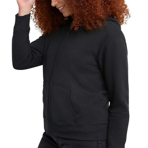 Sweat à capuche pull de sport pour femmes noir sweat à capuche avec impression bouffante personnalisée Streetwear de qualité luxueuse lourde pour l'hiver - Product Image 3