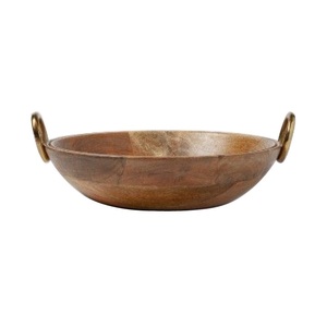 Bol décoratif de service pour fruits secs et noix Meilleure vente Bol en bois de service pour salade de fruits Design moderne Bol de service pour biscuits - Product Image 6