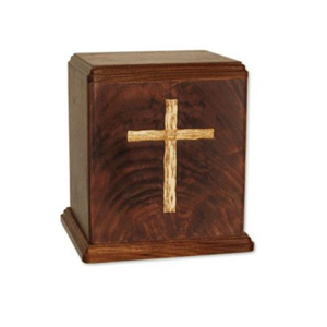 Vietnam-Made Elegant Modern Wooden <b>Pet</b> Casket CNC Wood Cremation <b>Urn</b> with Unique Religious Pattern for Human <b>Ash</b> - Product Image 1