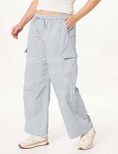 Meilleur design de pantalons de jogging cargo décontractés en coton pantalons de survêtement pantalons athlétiques droits et lâches avec service OEM méthode de tissage de haute qualité - Product Image 5