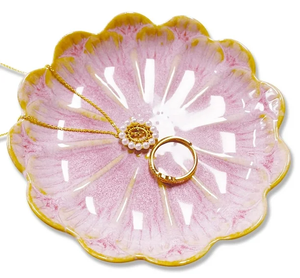 Joyería de cerámica de diseño clásico para pulsera de anillo y bandeja sin cuello bandejas modernas de Color rosa para mesita de noche mesas de entrada tocador - Product Image 2