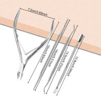 Outil de manucure léger en acier inoxydable japonais écologique pour les soins de la peau et des ongles Instrument de beauté