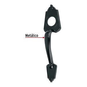 3 stemmi per porte in metallo, finitura nera - Product Image 3