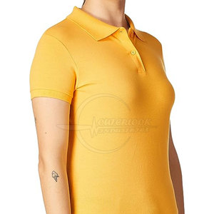 Camiseta Polo de mujer de alta calidad a precio bajo 2025, nuevo diseño, camiseta Polo de mujer de Color personalizado, camiseta Polo - Product Image 5