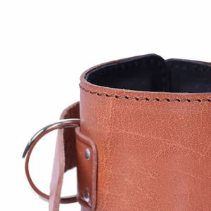 Sangles de cheville en cuir (paire) pour machine à câbles, exercices de fessiers, extensions de jambes, curls, protection professionnelle réglable - Product Image 5