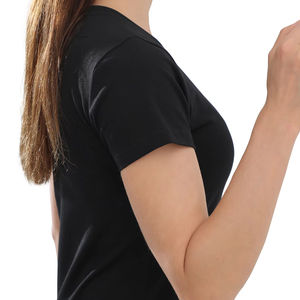 Venta al por mayor de impresión personalizada en blanco liso 100% algodón camiseta para Mujer Deporte gimnasio correr secado rápido camiseta Unisex para mujer - Product Image 5