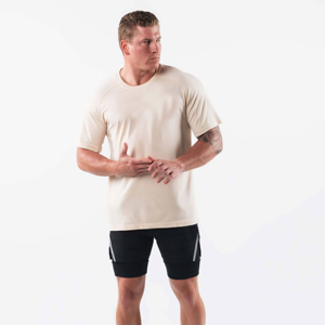 T-shirt de gymnastique 100% coton de haute qualité pour hommes, avec logo imprimé personnalisé, chemise de compression pour entraînement physique et jogging Options de taille - Product Image 1