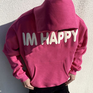 Sudadera Holgada 2025 100% Algodón de Alta Calidad con Logotipo Personalizado, Impresión Puff en 3D, Sudadera Extra Grande para Hombre - Product Image 1