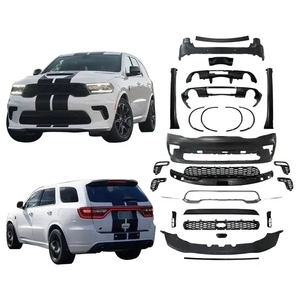 Grille de pare-chocs avant de kit de carrosserie de haute qualité avec feux diurnes DRL pour <span class=keywords><strong>Dodge</strong></span> Durango <span class=keywords><strong>SRT</strong></span> 2015 - <span class=keywords><strong>2022</strong></span> - Product Image 2