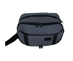 Paquete multifunción riñonera de bolsillo para teléfono para hombre gris con cremallera logotipo personalizado al por mayor hecho en Vietnam - Product Image 4