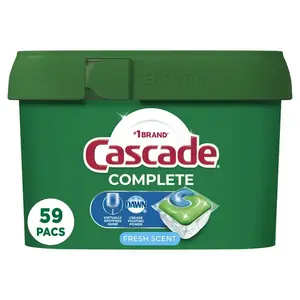 Cascade Complete Pods, Action Pacs моющее средство для посудомоечной машины, свежий, 59 карат