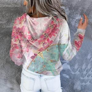 Sudaderas con Capucha para Mujer al por Mayor, de Alta Calidad, Felpa Gruesa, Negras, Estampadas, Extra Grandes - Product Image 6