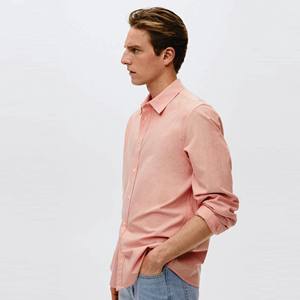 Camisa Camisas formales Hombres de manga larga Moda Marcas internacionales Outlet Hombres Tela satinada Casual Famoso - Product Image 5