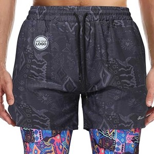 Bañador de secado rápido de 5,5 pulgadas para hombre, bolsillos con cremallera, pantalones cortos de playa, culturismo, forro atlético, pantalones cortos de entrenamiento - Product Image 6