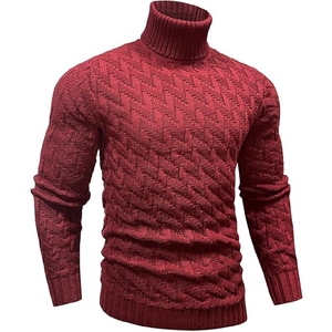 Sweat à col rond à manches longues pour hommes de haute qualité haut en tricot décontracté pour l'automne et l'hiver pull chaud - Product Image 3