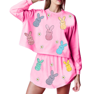 Vente en gros Ensembles de jupes pour femmes de créateur personnalisé OEM 100% coton pour femmes pour le jour de Pâques - Product Image 4