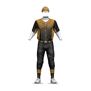 Uniformes de Béisbol Personalizables de Venta Caliente, Ropa Deportiva de Poliéster/Algodón, Transpirable, de Secado Rápido, Conjuntos Unisex para Adultos - Product Image 3