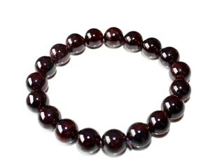 Cuentas redondas Naturales de 10mm, Piedras preciosas granate, pulsera de Piedras Naturales, piedra curativa de cristal - Product Image 6