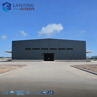 Hangar Prefabricado de Acero Personalizado, Estructura de Acero de Gran Envergadura para Almacenamiento y Mantenimiento de Aeronaves