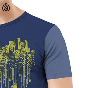 Camiseta estampada de cuello redondo para hombre, Camiseta de cuello redondo, camisetas de manga corta de Color liso, ropa informal de nuevo diseño para hombre - Product Image 4