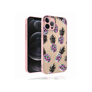 Étui en silicone à motifs de luxe de la série N7TH Nora pour iPhone 12 Pro, finition brillante, protection de l'appareil photo, coque arrière anti-traces de doigts - Product Image 1