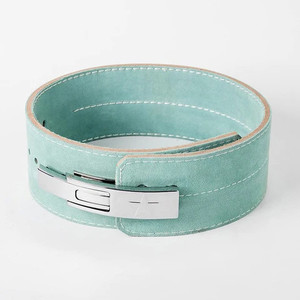 เข็มขัดหนังวัวสำหรับยกน้ำหนัก หนา 10 มม./13 มม. กว้าง 4 นิ้ว พร้อมหัวเข็มขัดแบบคันโยก - Product Image 2