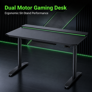 Height Adjustable Skin Feel Gaming <b>Desk</b> with 730 to 1220 mm Lift Range for Esports Workstations - Product Image 3
