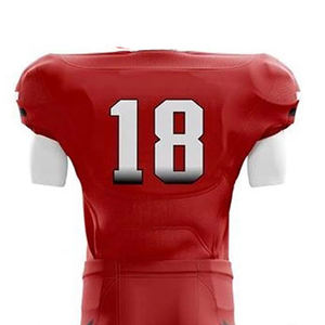Wholesale 100% Polyester American Football Jersey Set High Quality Durable Stretch Mesh <b>Moisture</b> Wicking Breathable Plus Size - Product Image 5