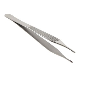 Fórceps marrón Adson de 4,75 "| Fórceps de pulgar de 12 dientes de acero inoxidable para manejo y vendaje de tejidos - Product Image 1
