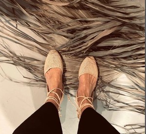 Sandales en raphia faites à la main, sandales d'été, chaussures d'été pour femmes, chaussures de plage, ballerines, sandales marocaines en raphia fait main - Product Image 2