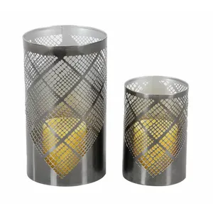 Bougeoir votif noir en métal de haute qualité - Product Image 3