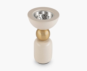 Brûleur à Bakhoor en métal élégant et moderne, diffuseur sur socle pour la maison de luxe et cadeau du Ramadan du Moyen-Orient, utilisation à domicile au Golfe - Product Image 2