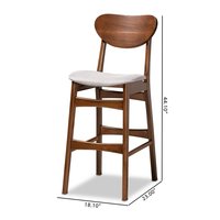 Tabouret de bar tendance et contemporain avec structure en fer, coussin imperméable et design élégant pour l'extérieur et la cuisine