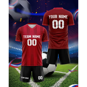 เสื้อฟุตบอลและอเมริกันฟุตบอลสำหรับผู้ใหญ่รุ่นล่าสุด ปรับแต่งชื่อและหมายเลขได้ ชุดแข่งขันนักเรียนใหม่ ชุดฝึกซ้อมทีมฟุตบอล - Product Image 3