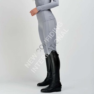 Leggings équestres collants d'équitation culottes leggings sur mesure en usine coupe personnalisée siège complet silicone antidérapant de haute qualité - Product Image 2
