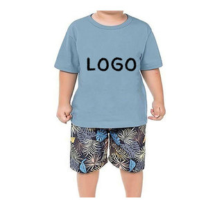 Camiseta para niños de alta calidad y conjunto corto cargo elegante y práctico chándal de dos piezas para niños - Product Image 5