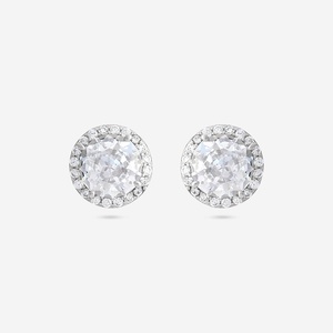Pendientes de Diamantes en Oro de 14k, Modernos y Chapados en Oro Rosa para Boda o Compromiso - Product Image 1