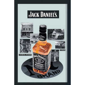 Botella de vidrio artesanal Jack Daniel's Spiegel, pieza decorativa de la destilería - Product Image 1