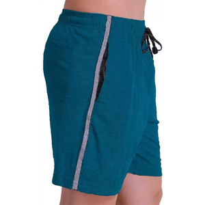 Pantalon court décontracté à motif uni pour hommes avec fermeture à la taille élastique Short pour homme anti-rides avec logo personnalisé en gros - Product Image 4