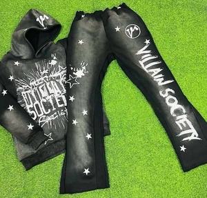 ชุดวอร์มผ้าฝ้าย600ชุด100% มีฮู้ดสำหรับผู้ชายและผู้ใหญ่ชุดวอร์มสำหรับผู้ชาย - Product Image 3