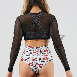 Top de baile en Barra de alta calidad de Color bordado nuevo, transpirable, duradero, de secado rápido, cómodo, superventas, Top de baile en barra a la venta - Product Image 3