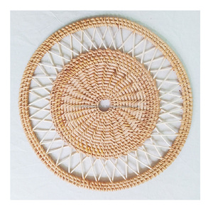 Vietnam Top Quality Handwoven Wicker Rattan <b>Woven</b> <b>Placemats</b> Table Mat Round From King Craft Viet Charger Plate - Product Image 1