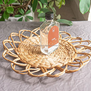 Décoration murale en jacinthe d'eau bohème faite à la main et sous-verres de table à manger napperon tissé du Vietnam pour la décoration intérieure - Product Image 6