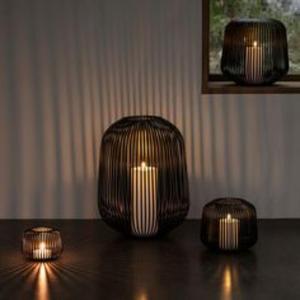 Farol de Metal Rústico para Decoración de Sala de Estar o Patio Estilo Granja, Acabado Vintage, Diseño de Metal Duradero - Product Image 5