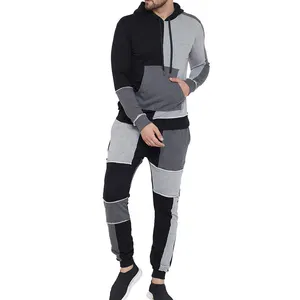 Vente en gros de survêtements écologiques 100% coton surdimensionnés coupe élégante sweats à capuche de sport avec logo personnalisé à la mode sur la taille porter - Product Image 1